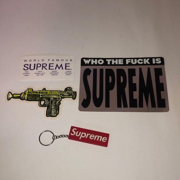 Supreme Keychain + Stickers
